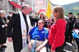 2011 Lourdes Pilgrimage - Archbishop Dolan with Malades (153/267)
